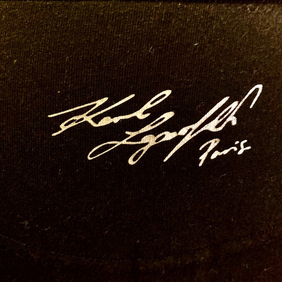 KARL LAGERFELD PARIS SWEATSHIRT. CLASSIC CREW NECK. CUTE SUNGLASS MOTIF ON FRONT - Picture 6 of 7